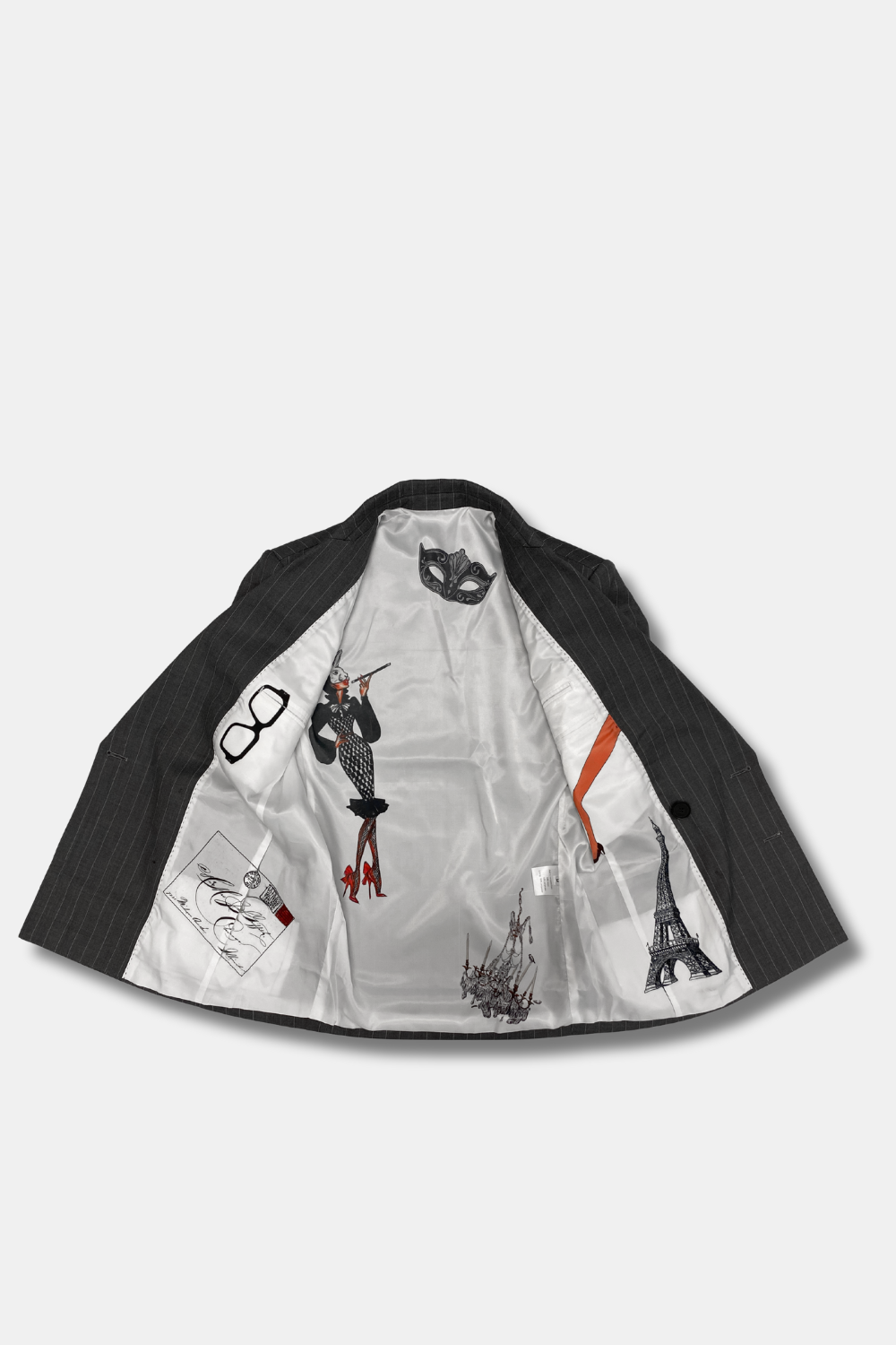 PINSTRIPE DOUBLE-BREASTED BLAZER - Limited Edition