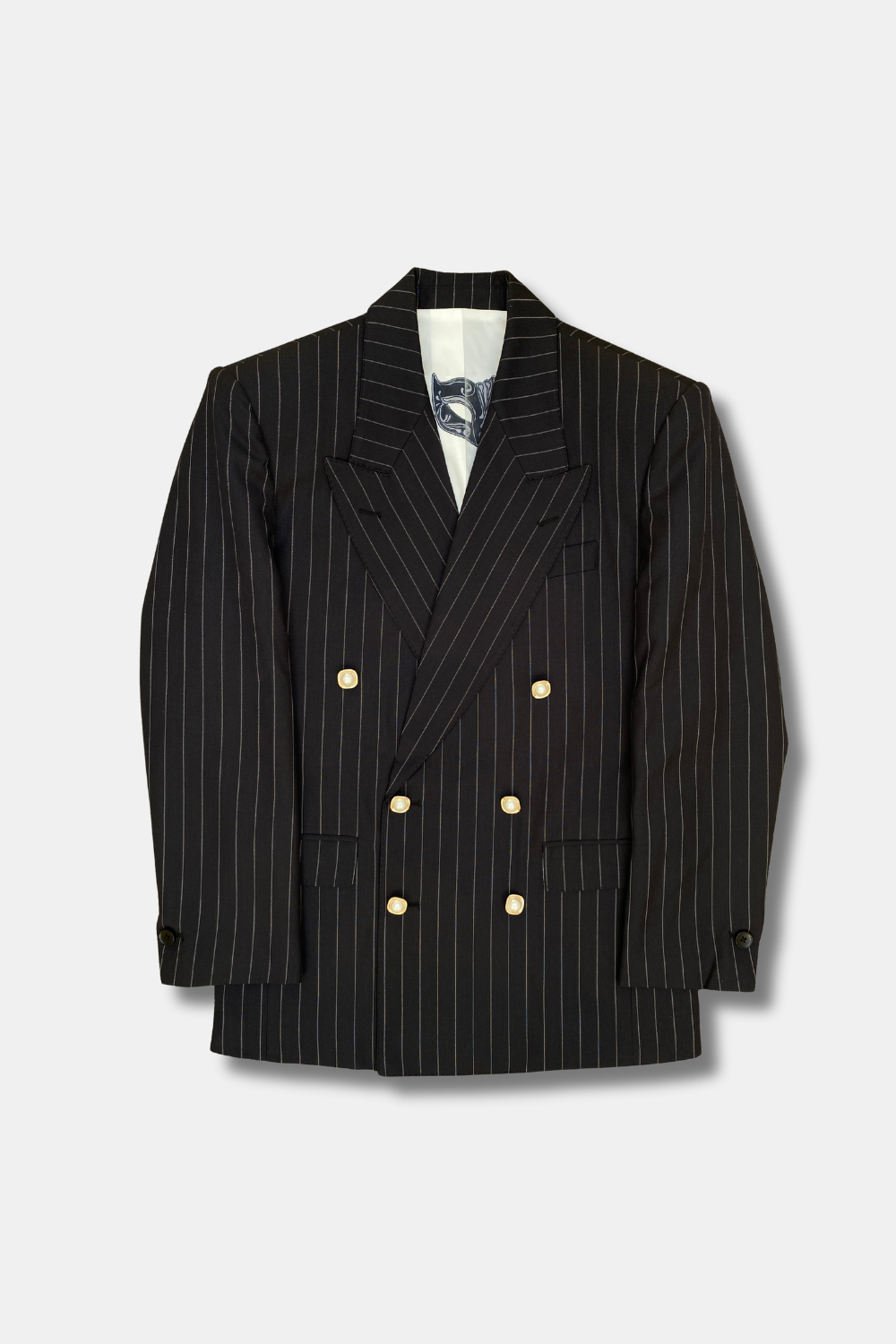 PINSTRIPE DOUBLE-BREASTED BLAZER - Limited Edition