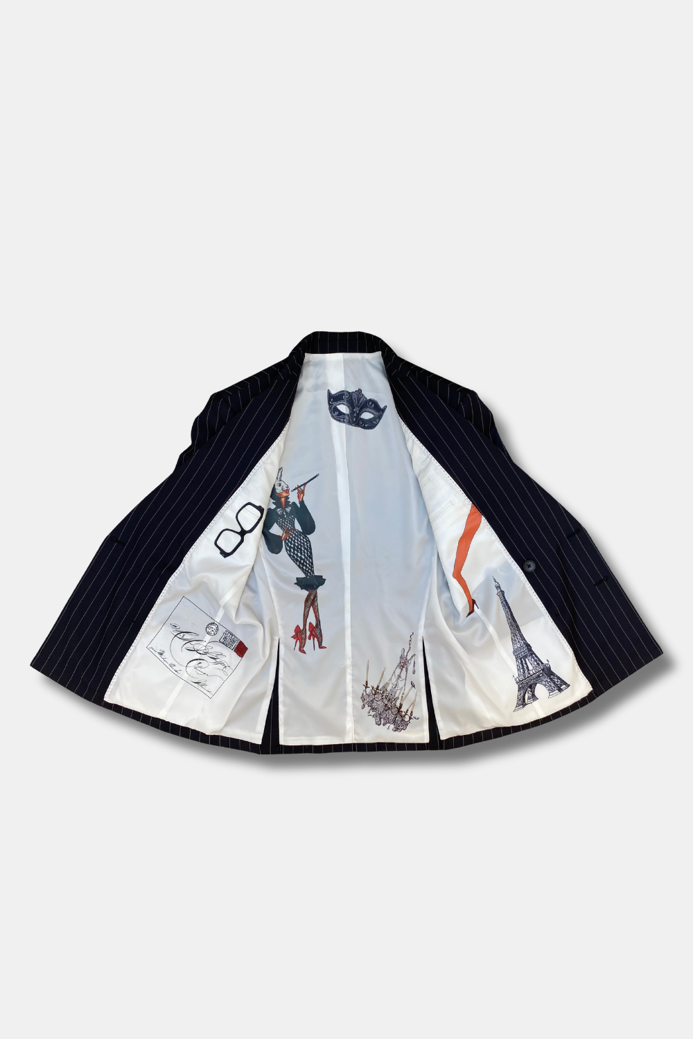 PINSTRIPE DOUBLE-BREASTED BLAZER - Limited Edition