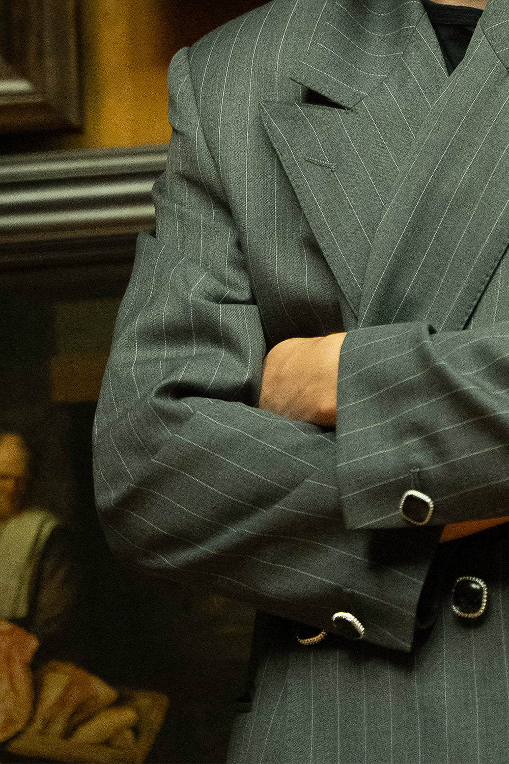 PINSTRIPE DOUBLE-BREASTED BLAZER - Limited Edition