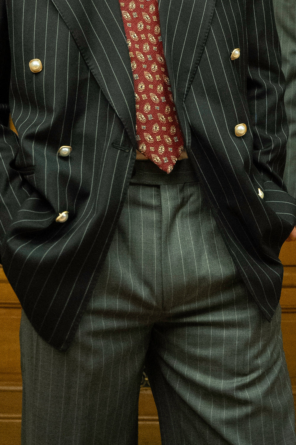 PINSTRIPE DOUBLE-BREASTED BLAZER - Limited Edition