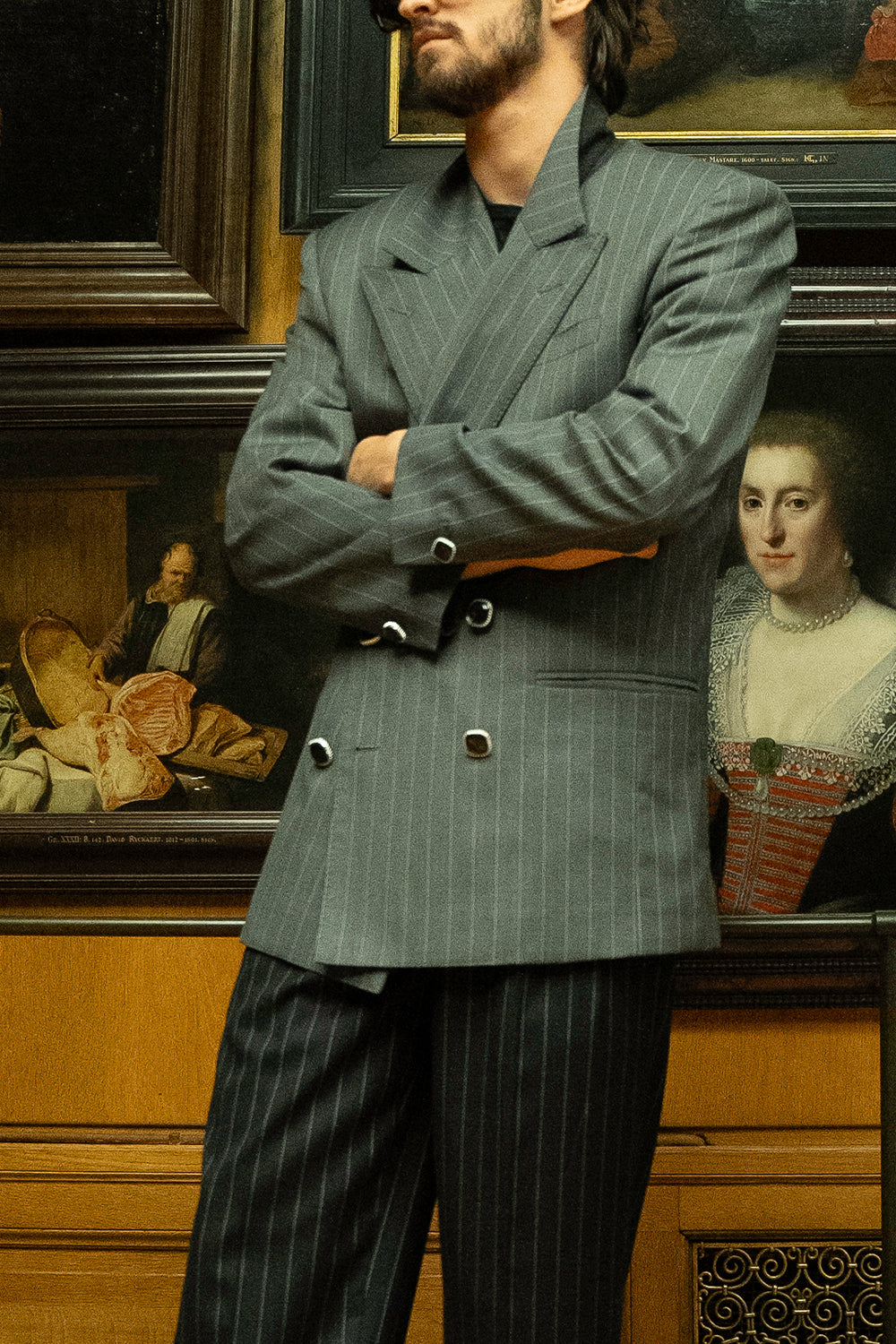 PINSTRIPE DOUBLE-BREASTED BLAZER - Limited Edition