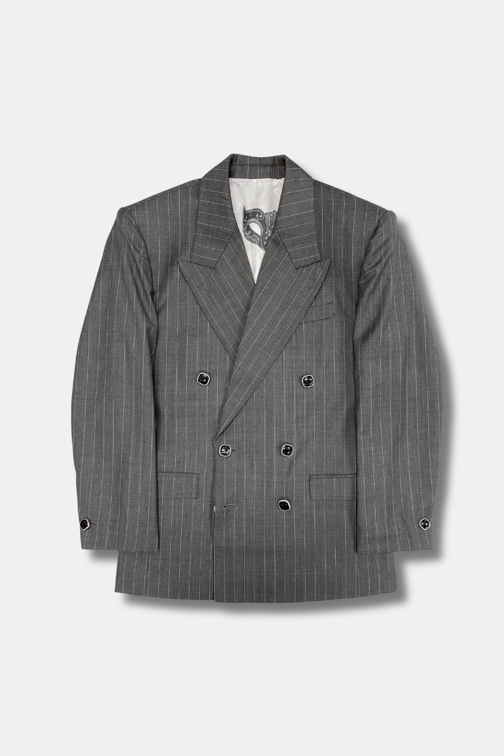PINSTRIPE DOUBLE-BREASTED BLAZER - Limited Edition