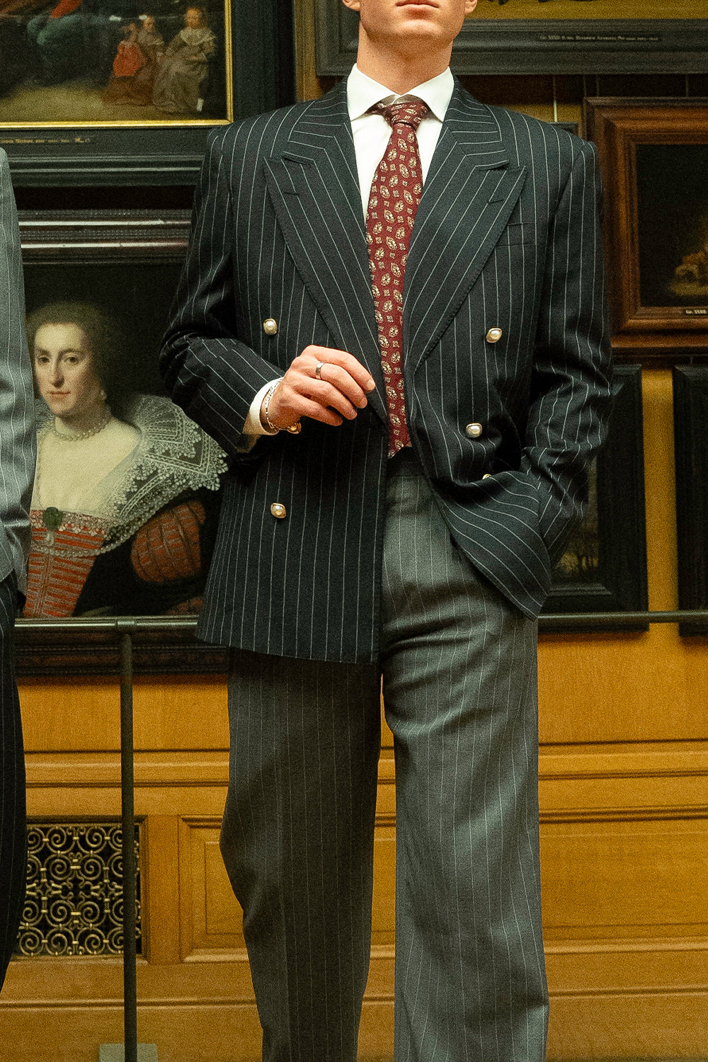 PINSTRIPE DOUBLE-BREASTED BLAZER - Limited Edition